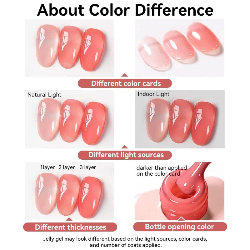 UR SUGAR Jelly Gel Nail Polish, 15 mL
