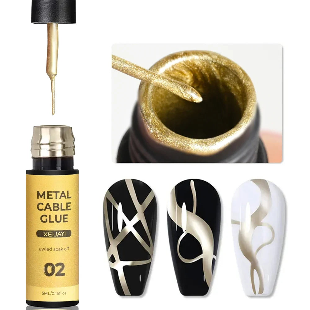 Metallic Nail Art Liner Gel Polish