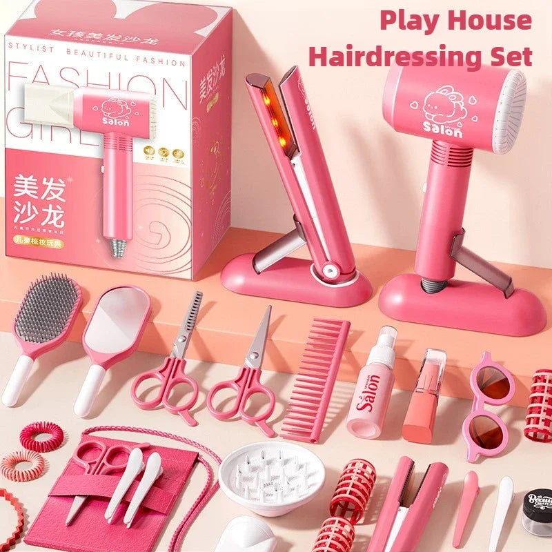 Kids’ Pretend Beauty Salon & Styling Play Set