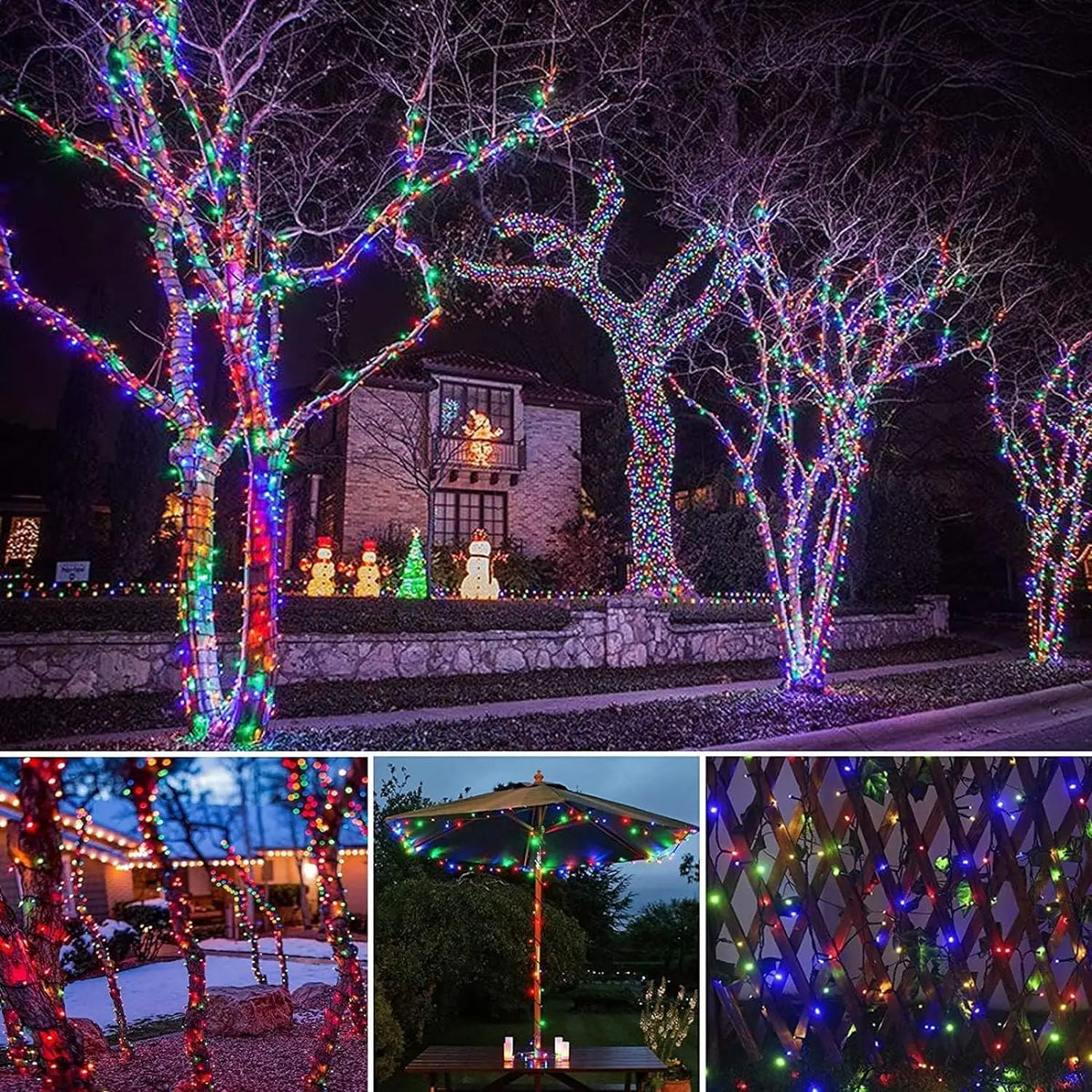 Solar LED Christmas String Lights | Multiple Lengths and Colors