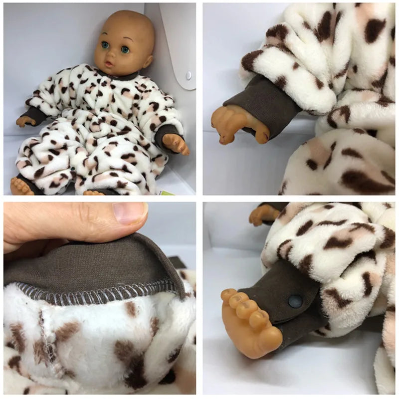 Baby Flannel Romper, 0–18 Months