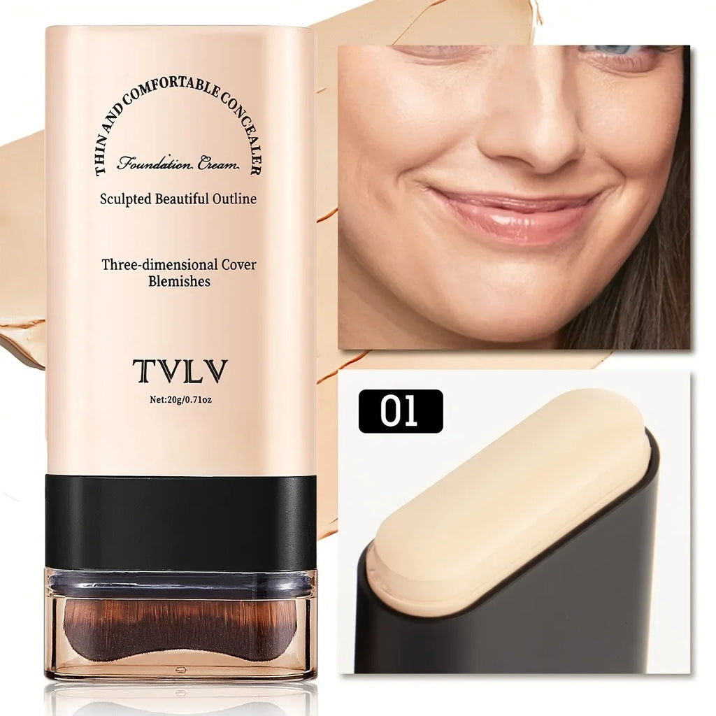 TVLV Velvet Moist Foundation Stick with Brush