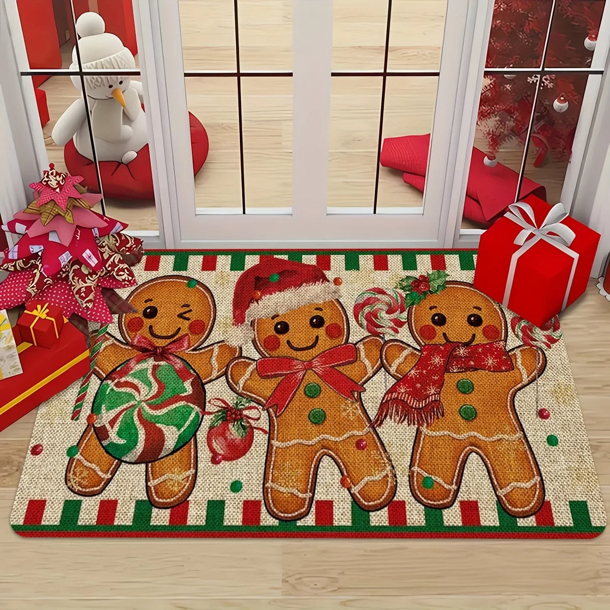 Gingerbread Man Christmas Doormat | Multiple Sizes