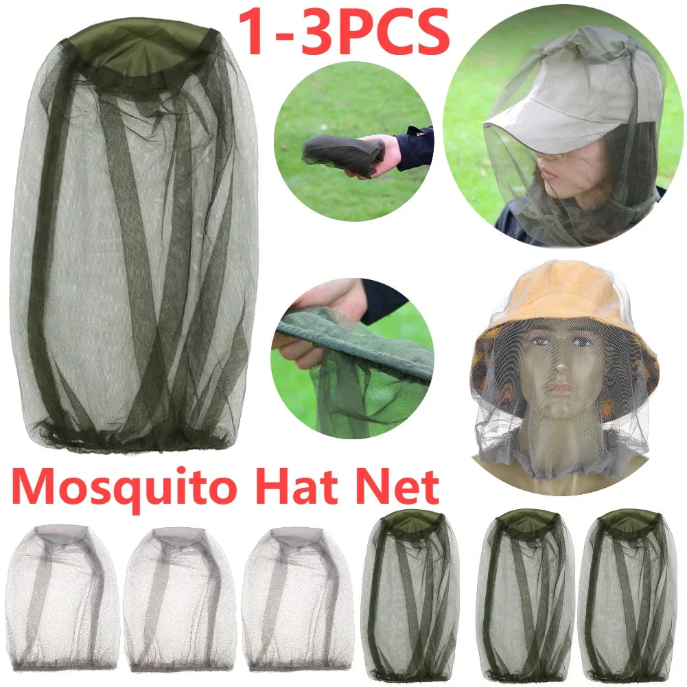 Mosquito Head Net with Mesh Face Protection