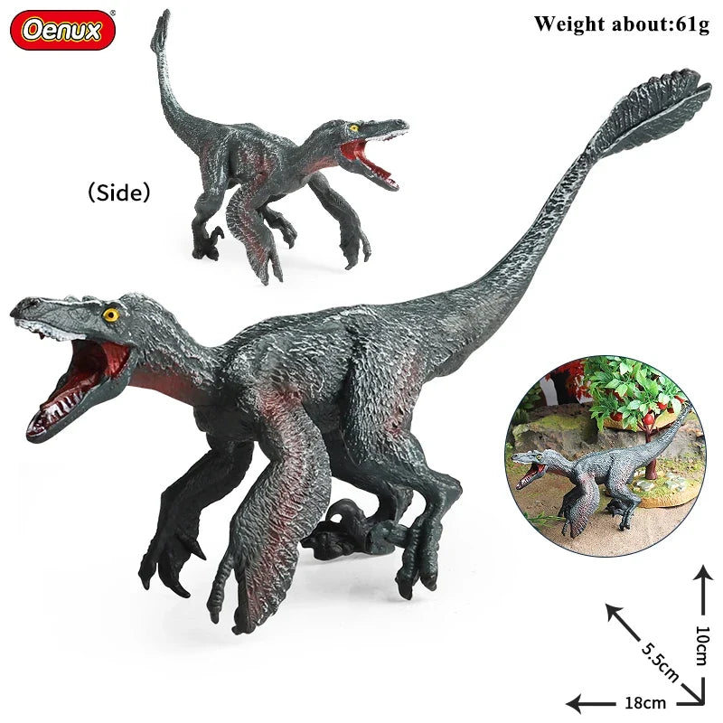Oenux Jurassic Dinosaur Action Figure Set – 5 Pieces