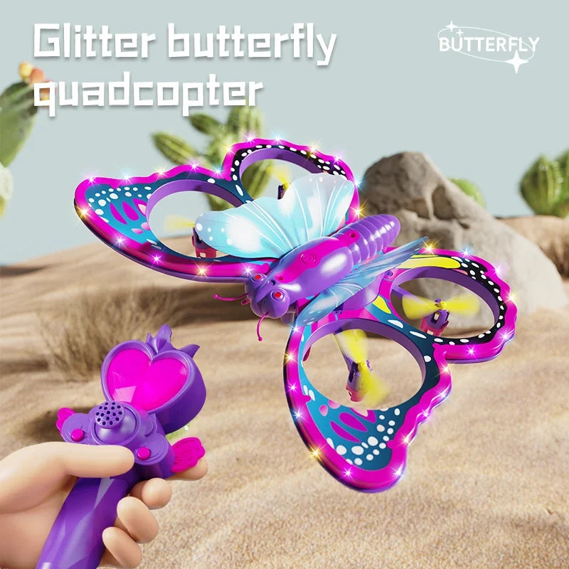 V40 Glitter Butterfly Mini Remote-Control Quadcopter Drone