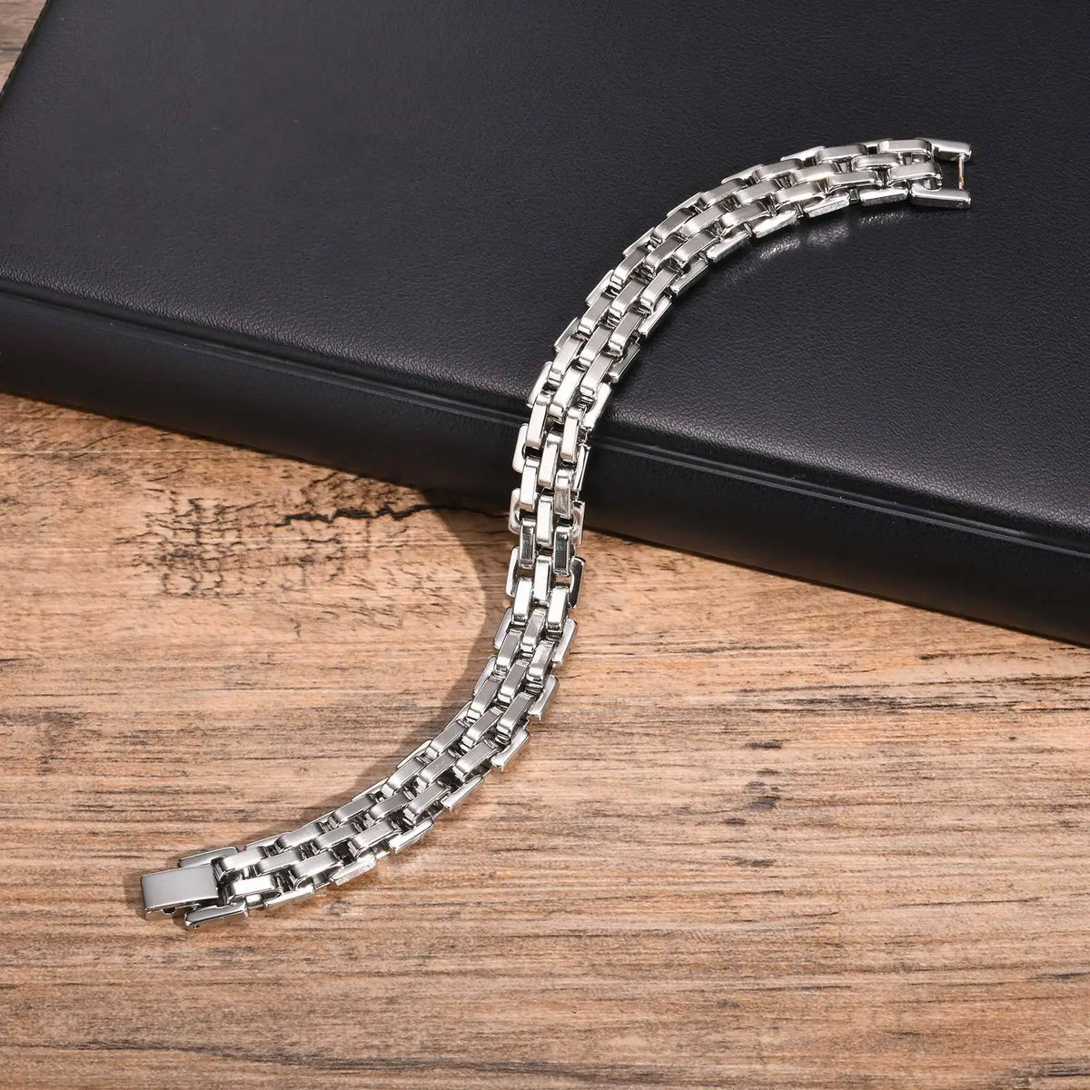 Men's Chunky Stainless Steel Link Bracelet