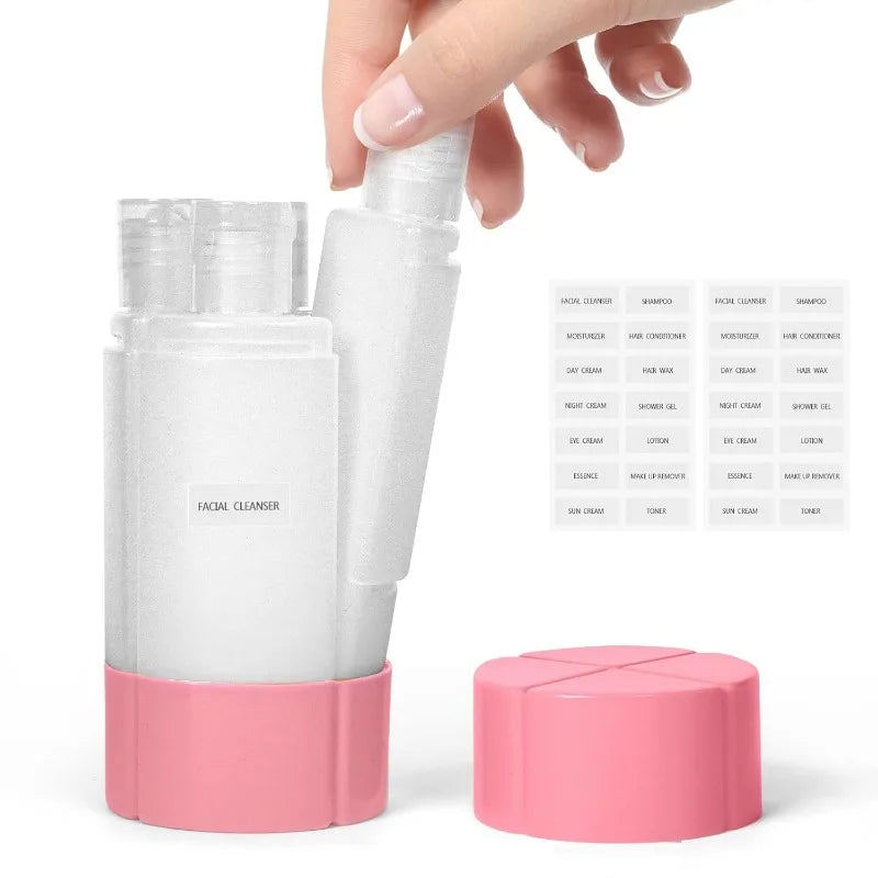 4-in-1 Leak-Proof Travel Bottle Set — Four 60ml Bottles
