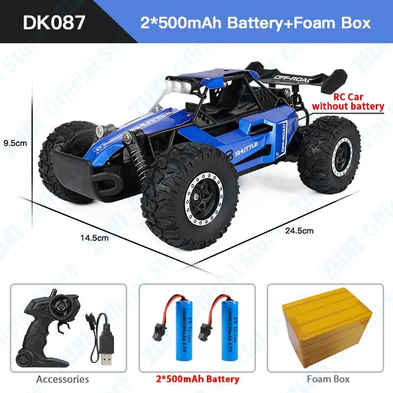 ZWN 2WD Off-Road RC Car with LED Light, 1:16/1:20