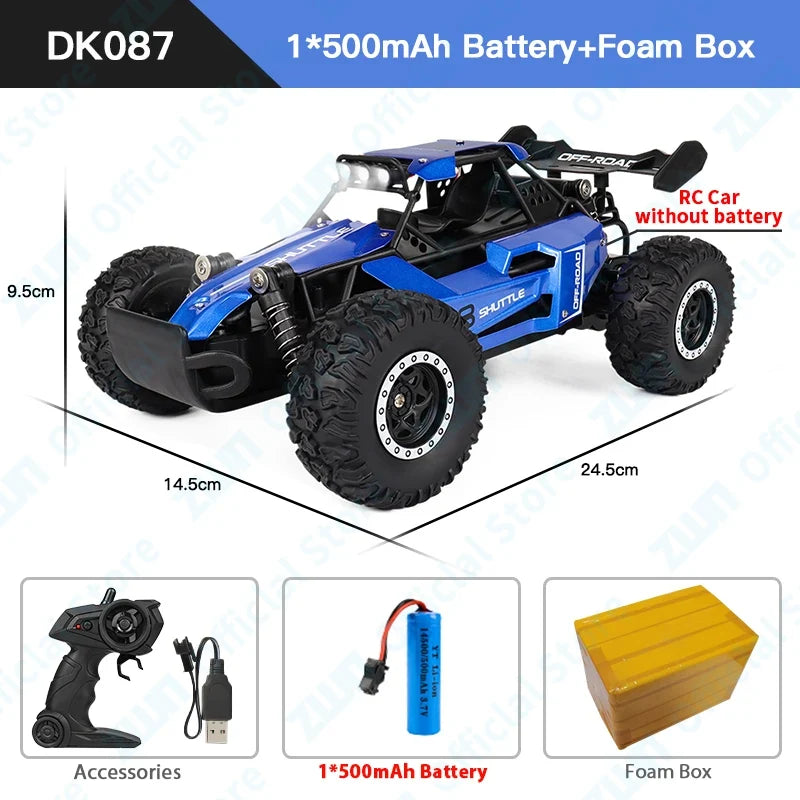 ZWN 2WD Off-Road RC Car with LED Light, 1:16/1:20