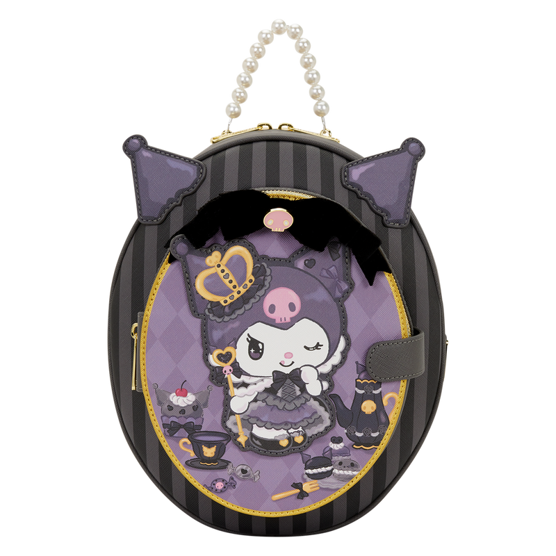 Loungefly Sanrio Kuromi 20th Anniversary Cameo Mini Backpack
