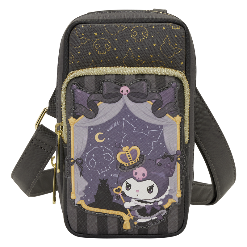Loungefly Sanrio Kuromi Cell Phone Crossbody Bag