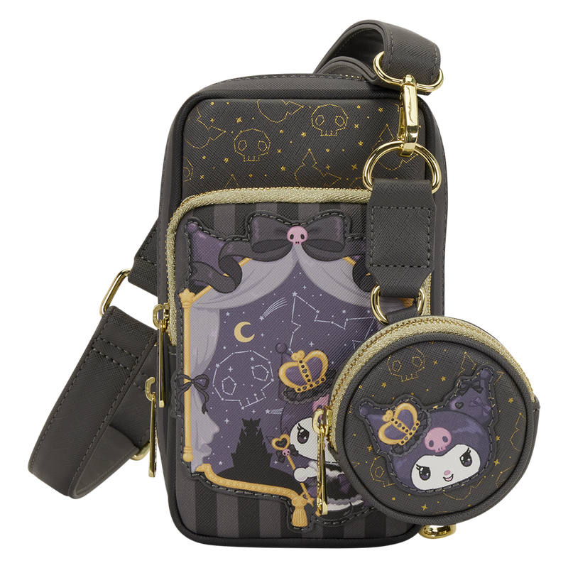 Loungefly Sanrio Kuromi Cell Phone Crossbody Bag
