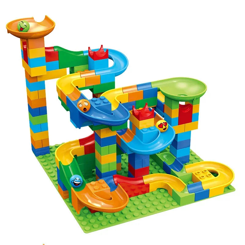 Kids' DIY Block Slide Building Set – Educational Toy