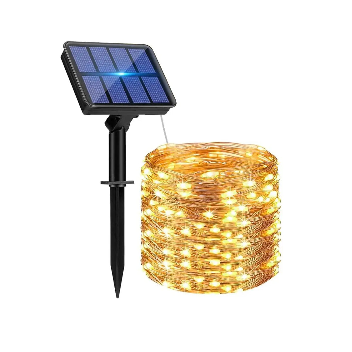 Solar-Powered Outdoor LED String Lights — 50–300 LEDs