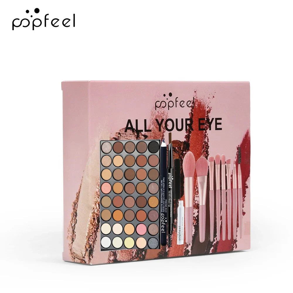 POPFEEL Eye Makeup Set with 40-Color Eyeshadow Palette