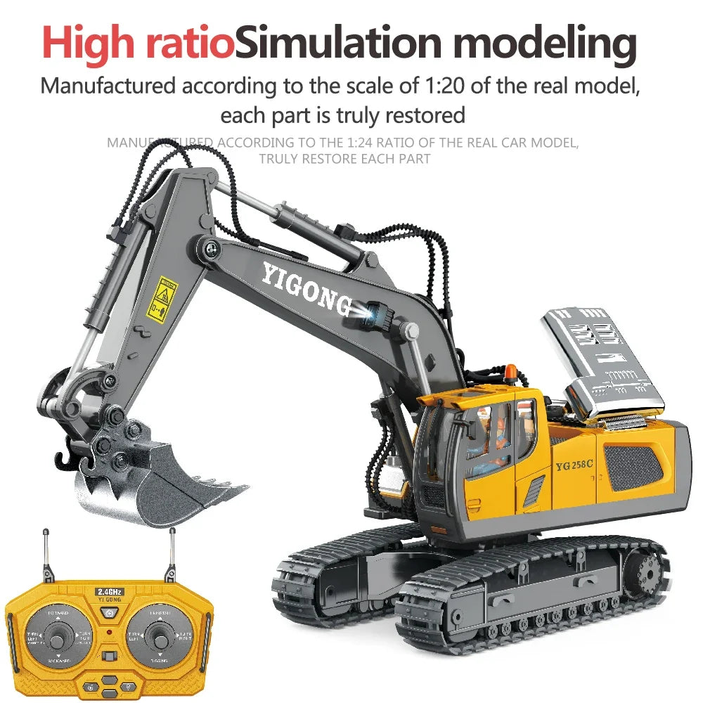 Remote-Control Excavator Toy