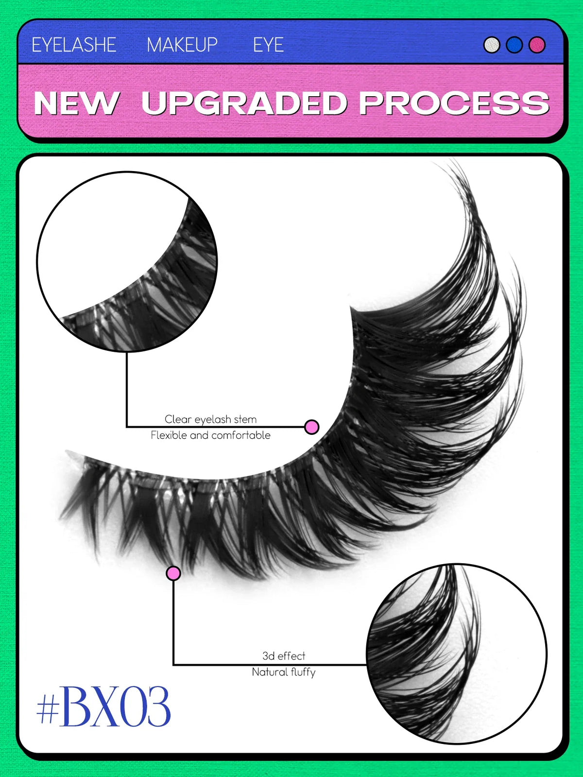 Veltrinay Cat-Eye Faux-Mink Strip Lashes