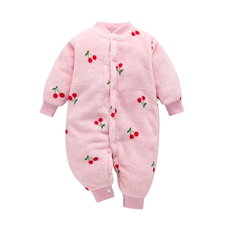 Baby Flannel Romper, 0–18 Months