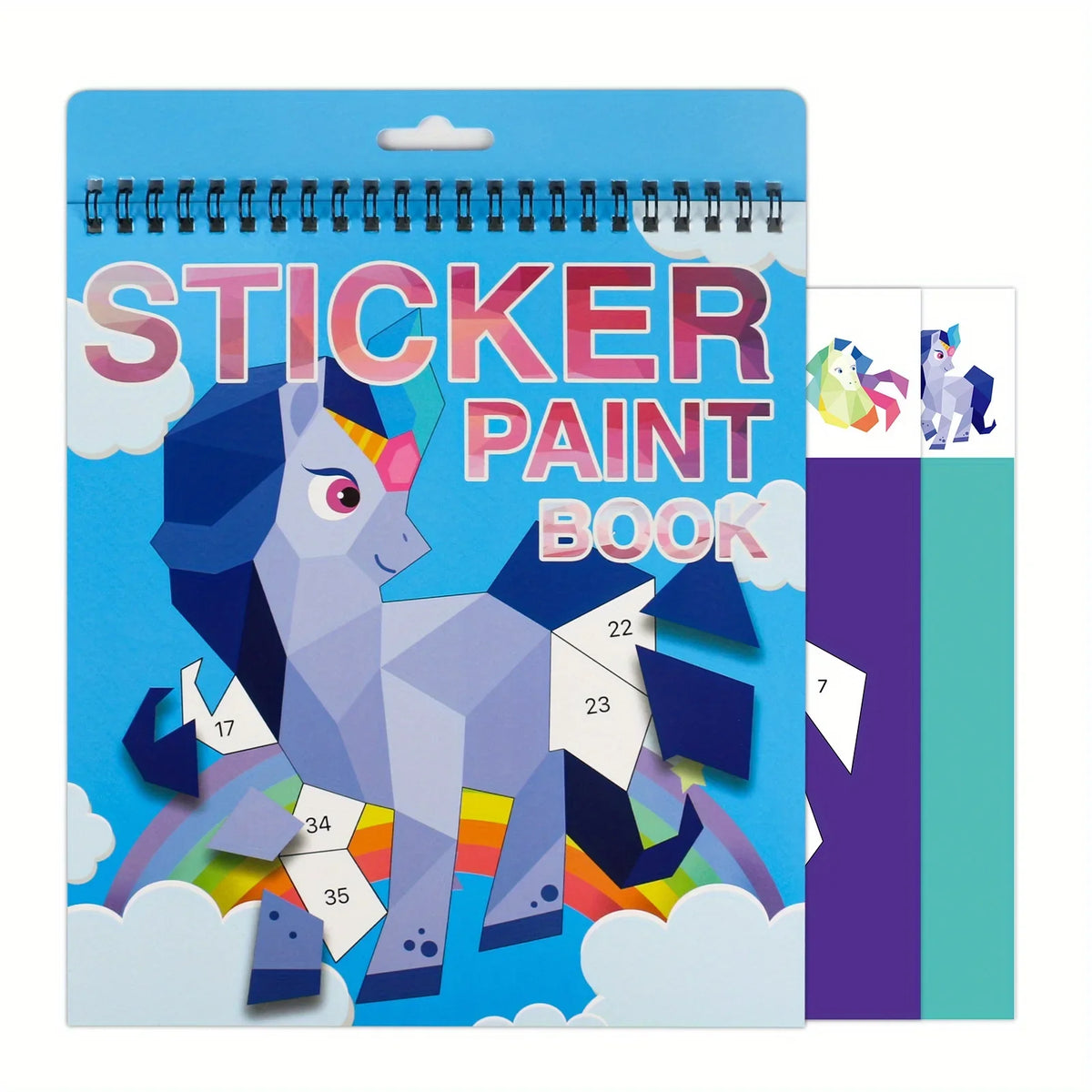 Sticker-by-Number Craft Book for Kids