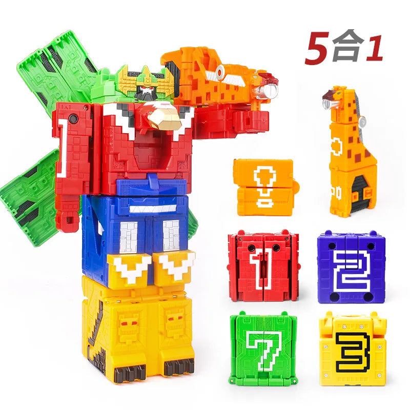 Math Cube Transforming STEM Building Toy