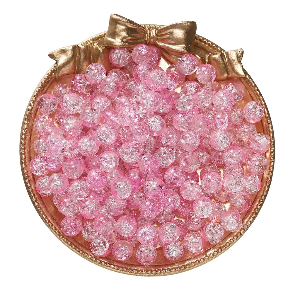 8 mm Crackle Glass Jewelry-Making Beads