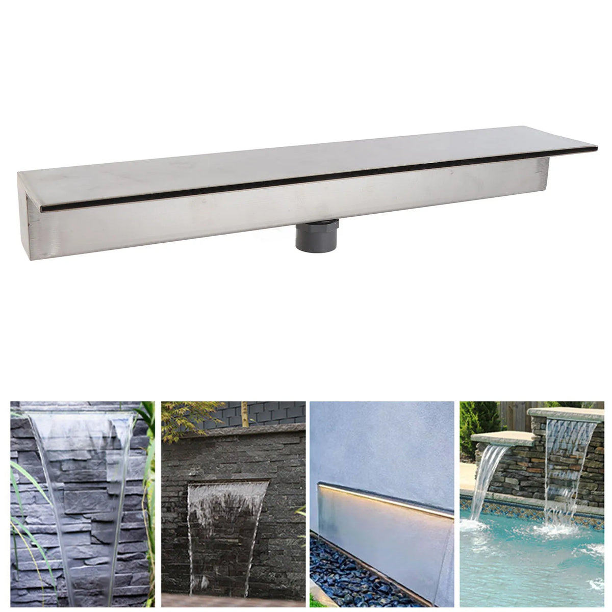 304 Stainless Steel Waterfall Spillway Fountain Outlet