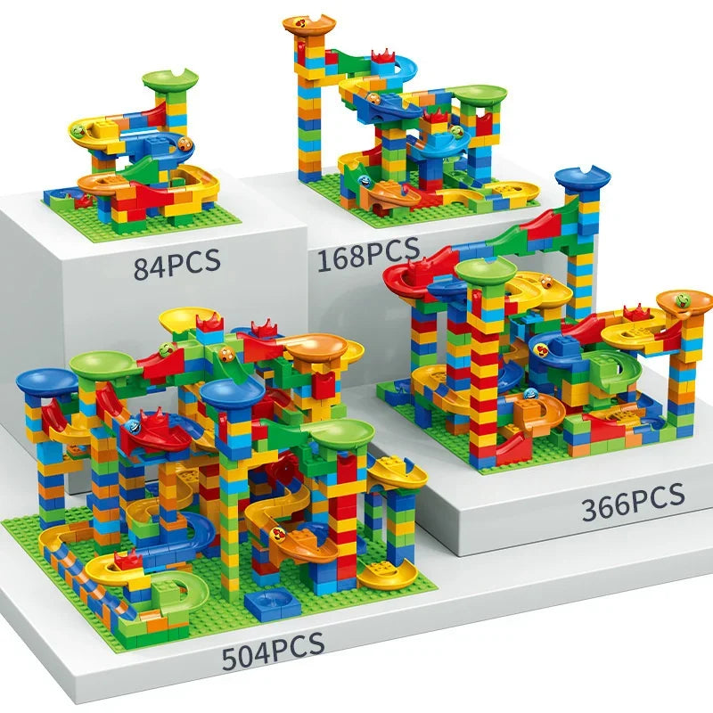 Kids' DIY Block Slide Building Set – Educational Toy