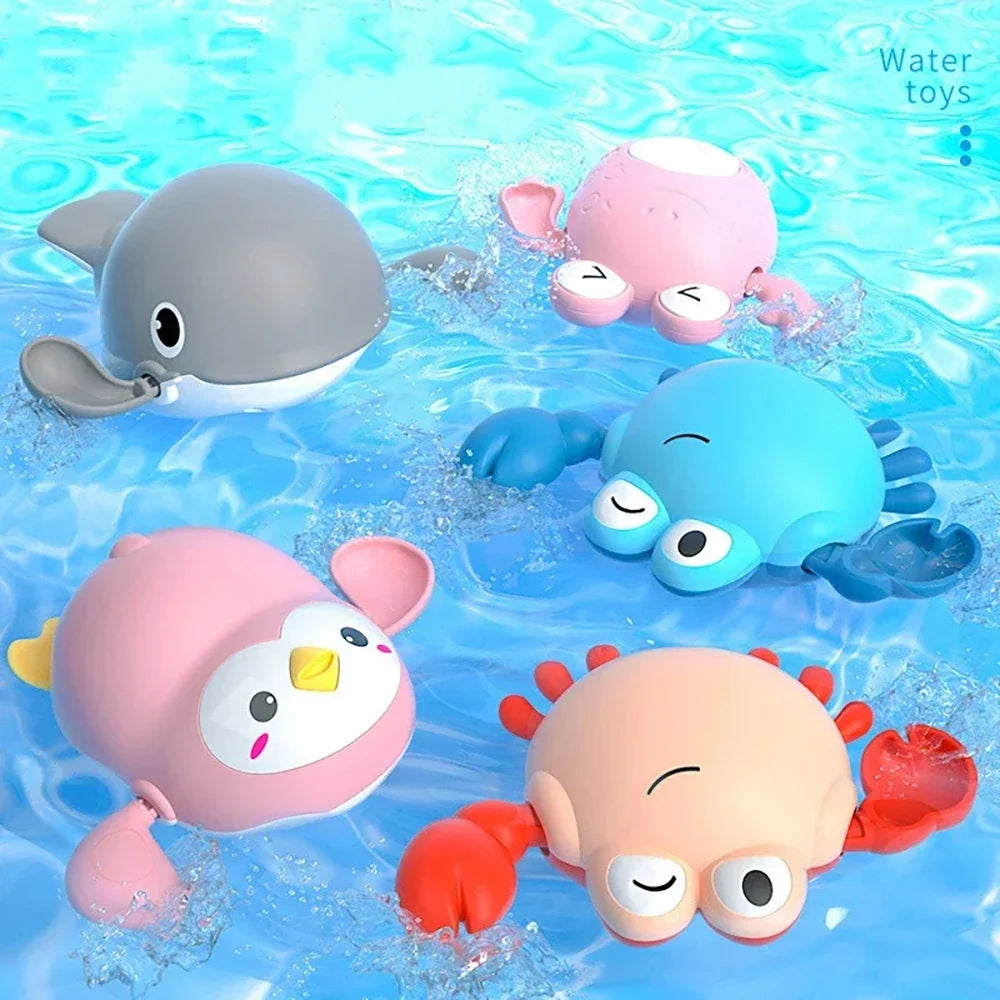 Wind-Up Swimming Animal Bath Toy