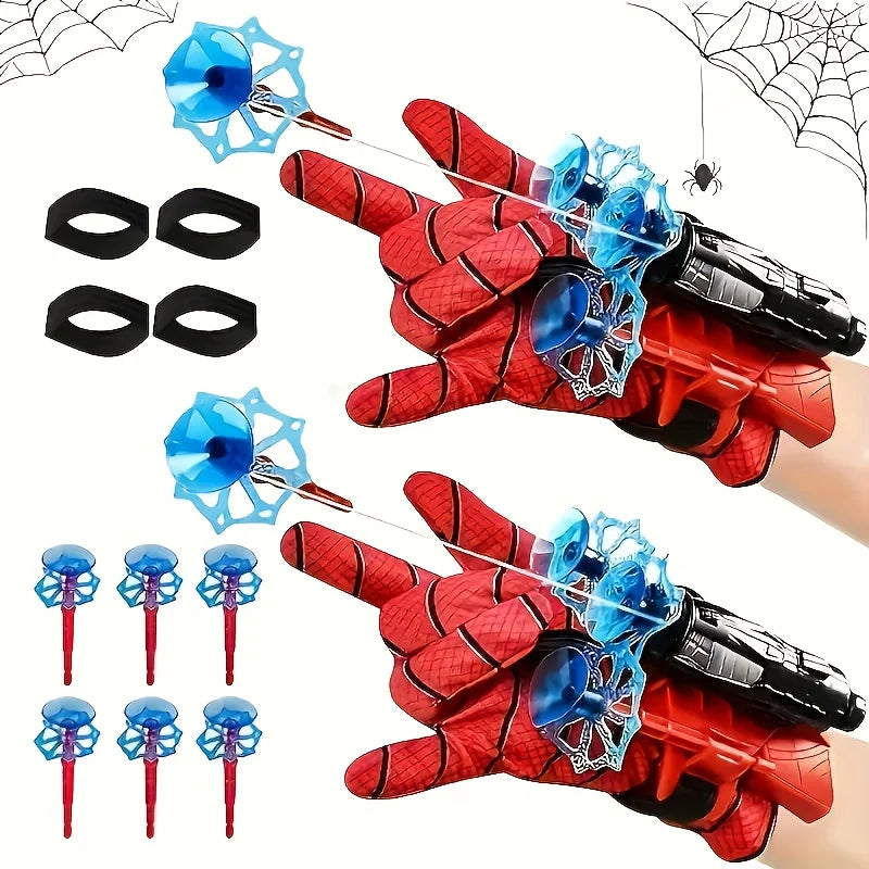 Superhero Spider Web Wrist Launcher Toy Set, 2-Pack