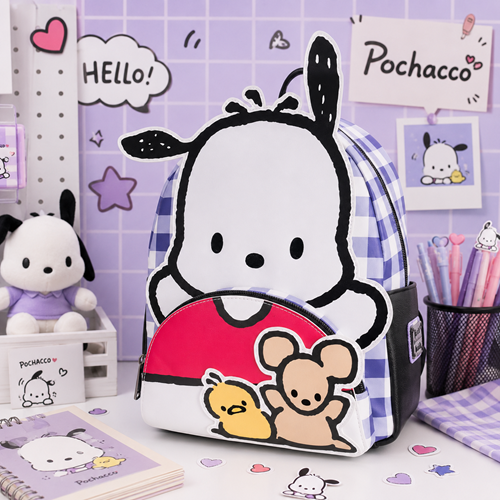 Sanrio Pochacco Cosplay Plaid Mini Backpack — EE Exclusive