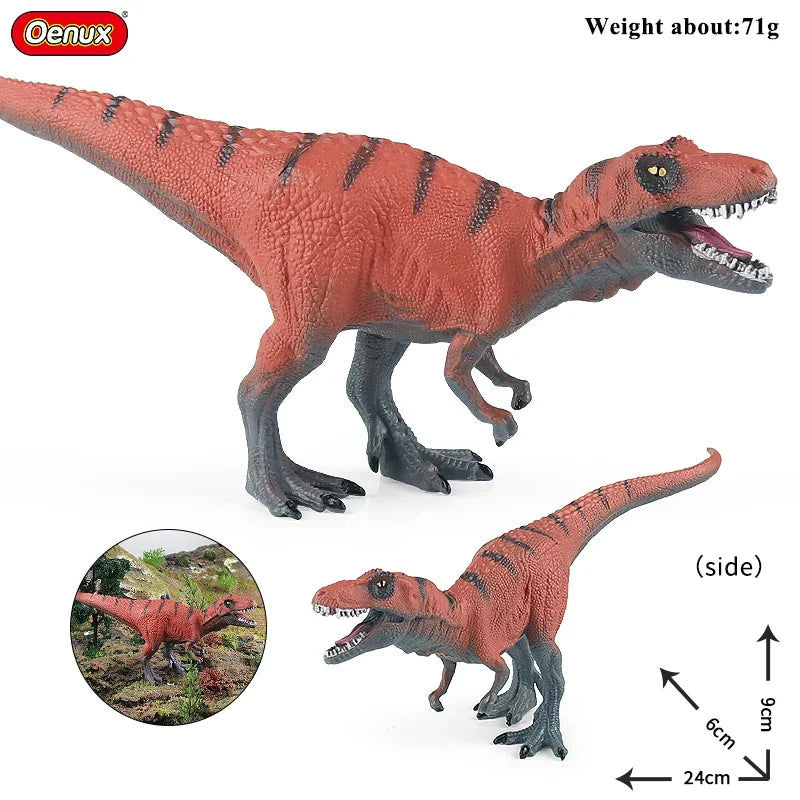 Oenux Jurassic Dinosaur Action Figure Set – 5 Pieces