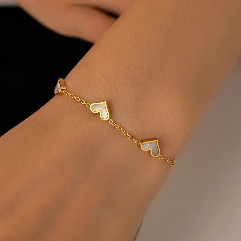 316L Stainless Steel Heart & Shell Jewelry