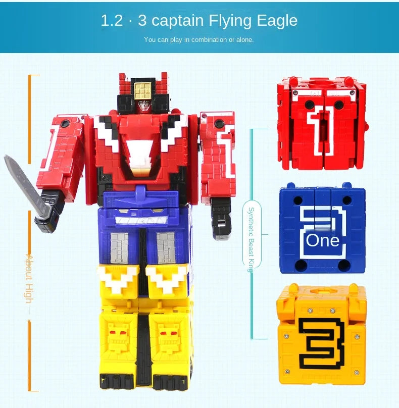 Math Cube Transforming STEM Building Toy