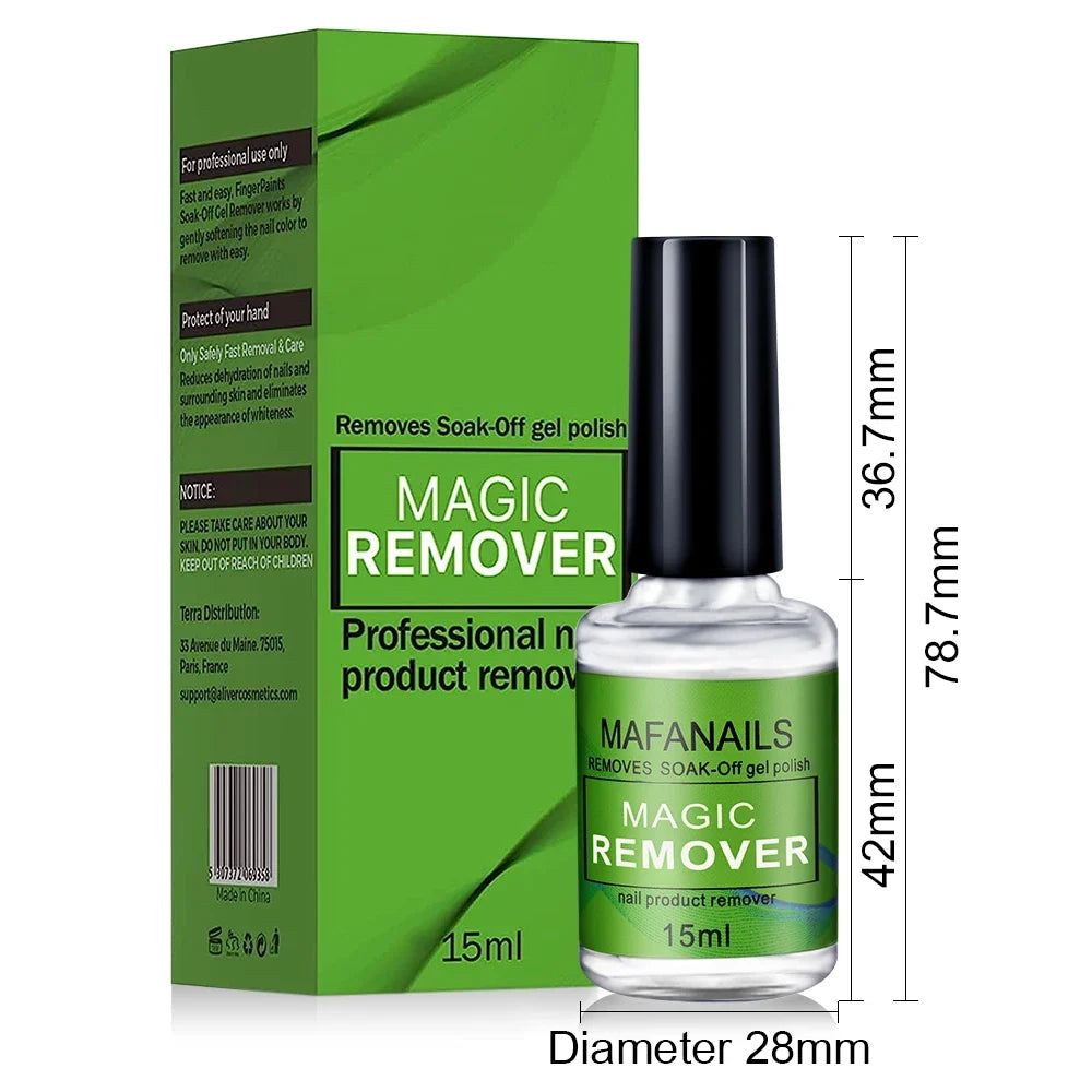 Soak-Off Gel Nail Polish Remover, 15 mL