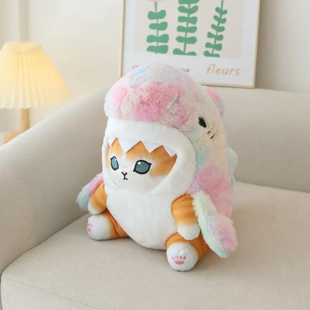Kawaii Shark-Cat Plush Toy