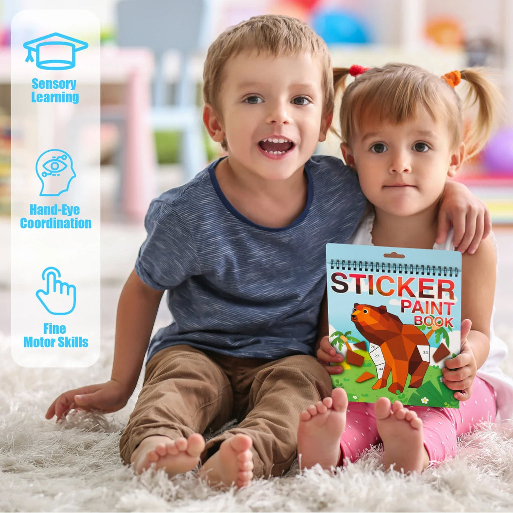Sticker-by-Number Craft Book for Kids