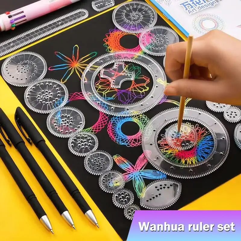 Geometric Drawing Tool Set, 22 Pieces
