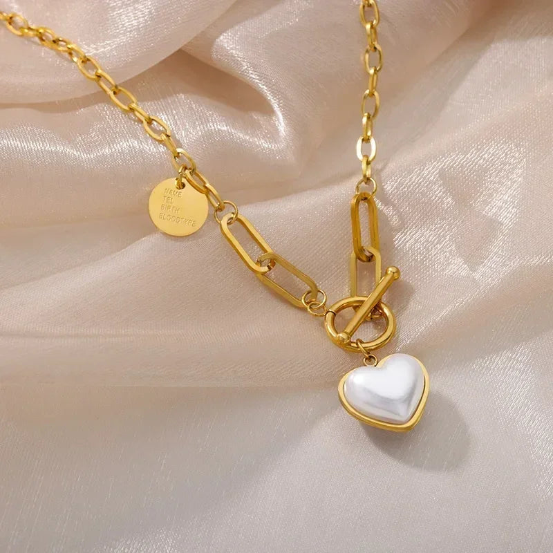 316L Stainless Steel Layered Heart Necklace