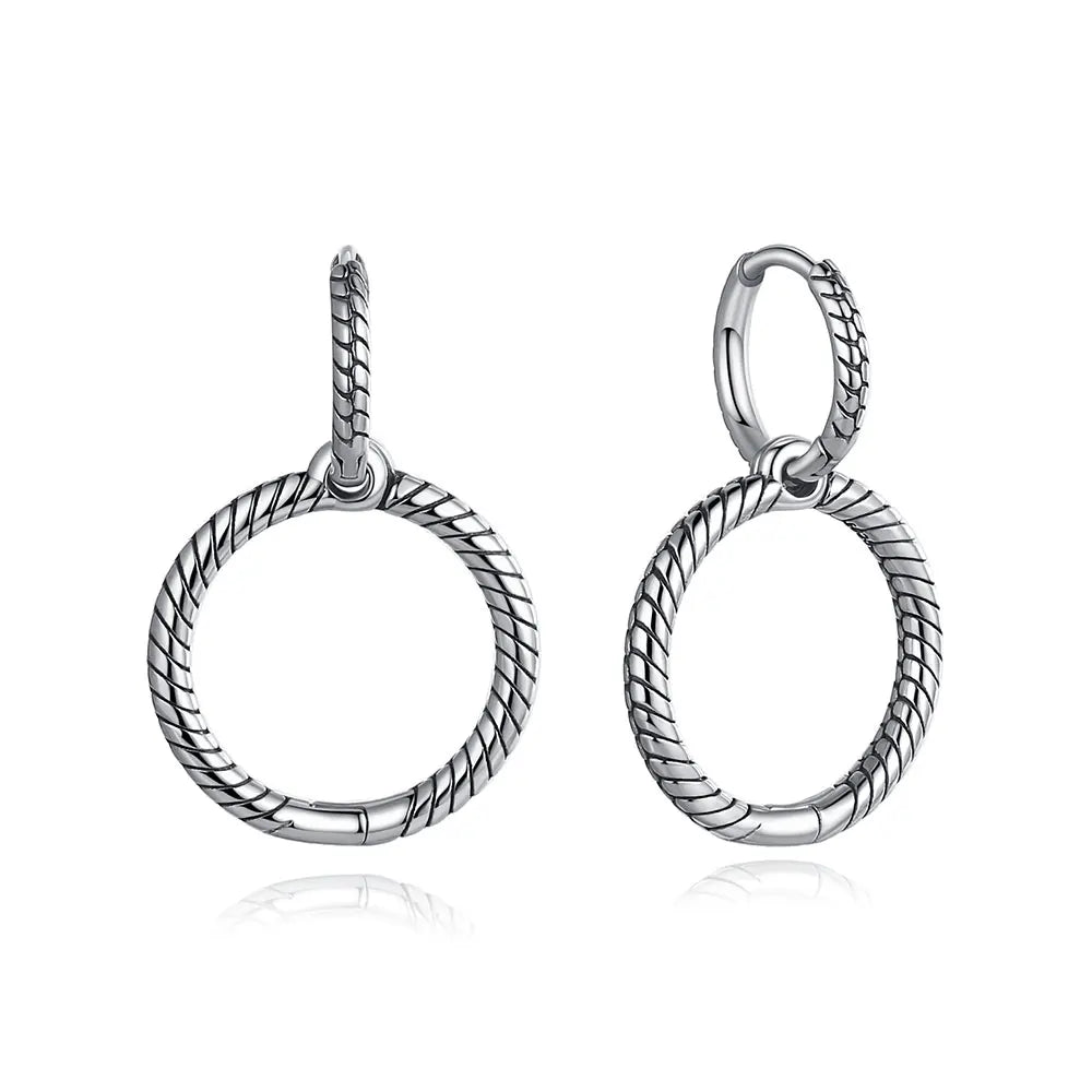 925 Sterling Silver Crown, Heart & Bee Earrings