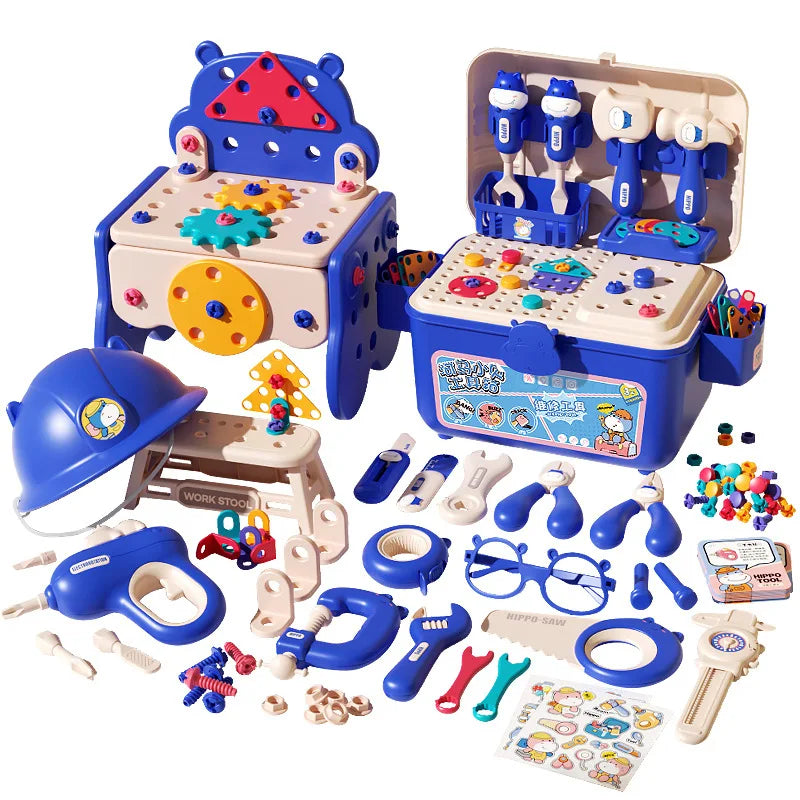 Kids’ Pretend Tool Set with Battery Drill & Toolbox