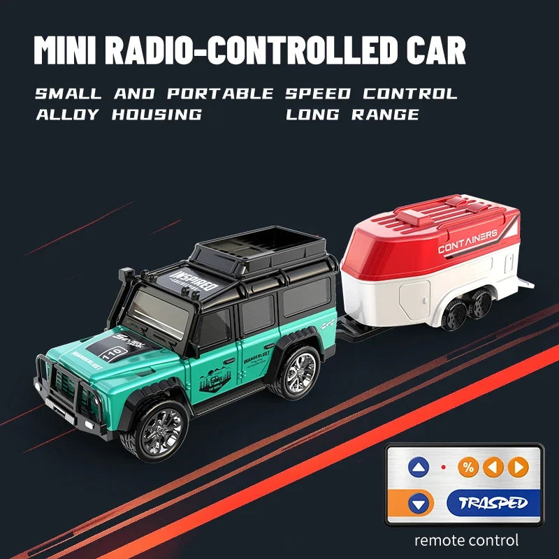 6601 Green 1:64 Mini Alloy RC Car