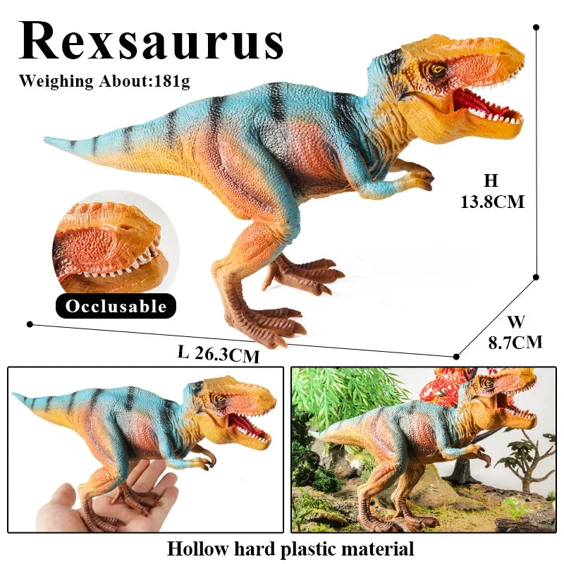 Oenux Jurassic Dinosaur Action Figure Set – 5 Pieces