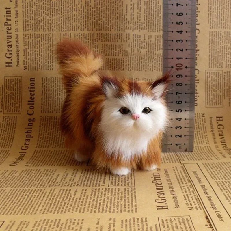 Realistic Cat Plush Toy