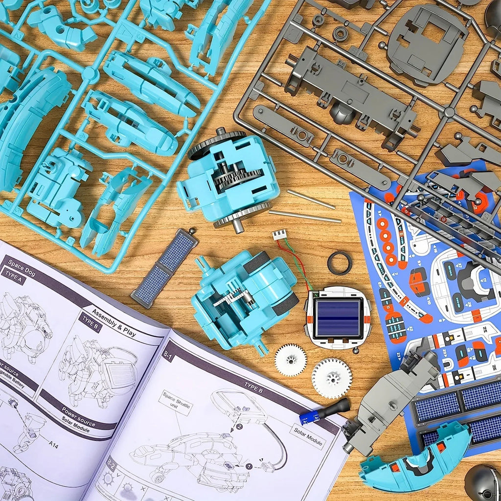 6-in-1 Solar-Powered STEM Robot Kit