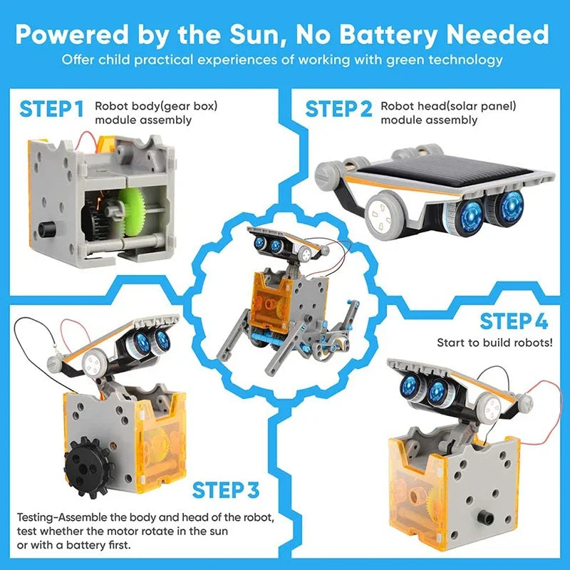 12-in-1 Solar Robot Science Building Kit