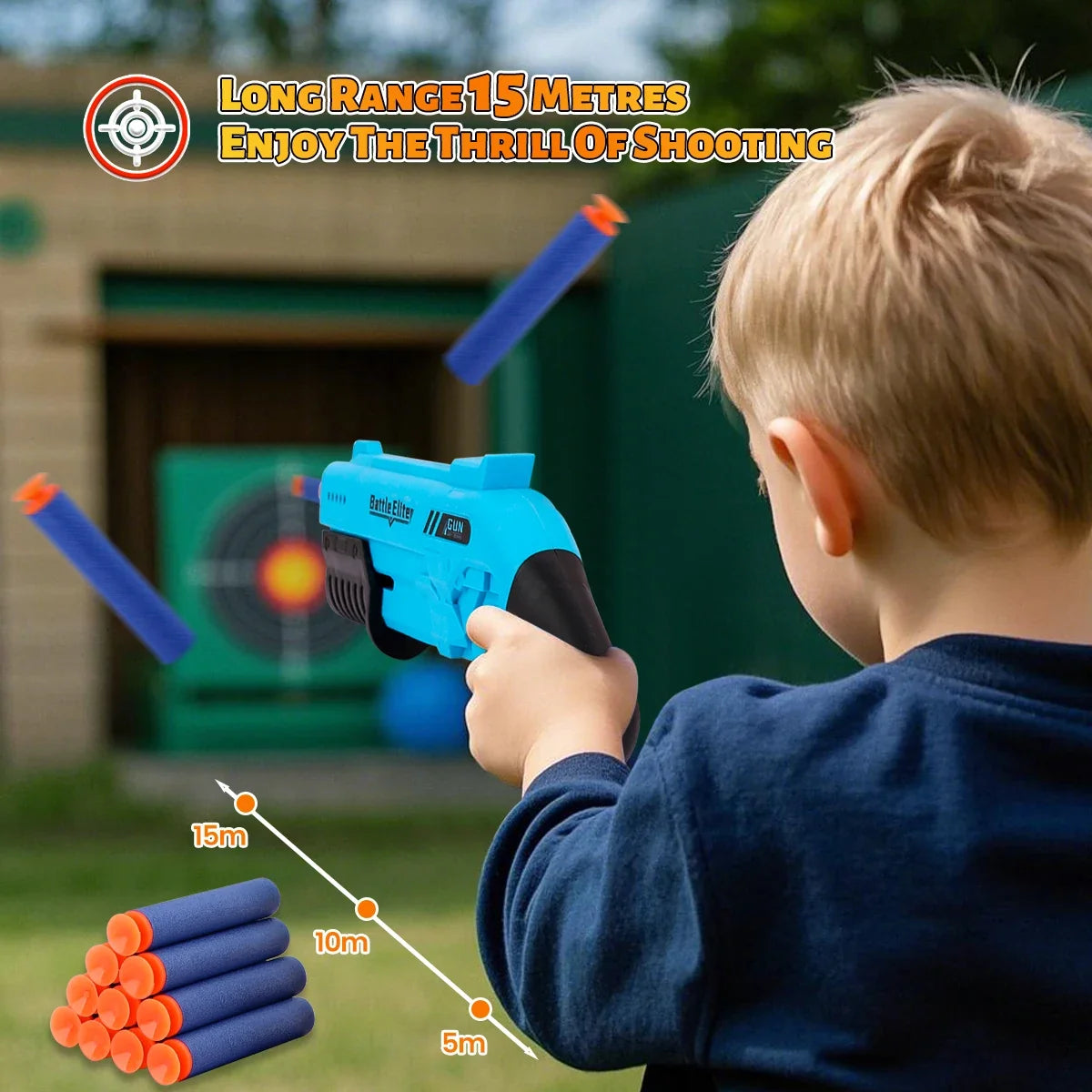 Manual Foam Dart Toy Blaster for Kids