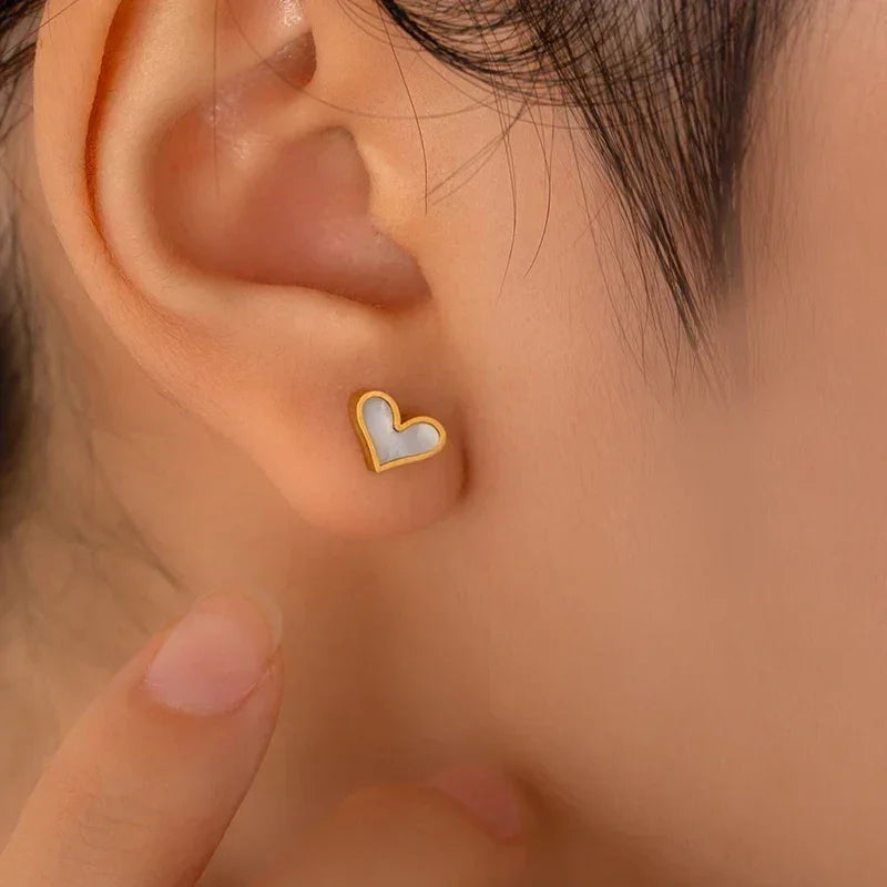 316L Stainless Steel Heart & Shell Jewelry