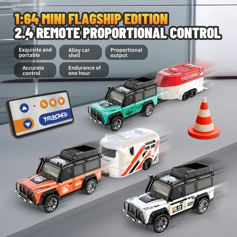 6601 Green 1:64 Mini Alloy RC Car