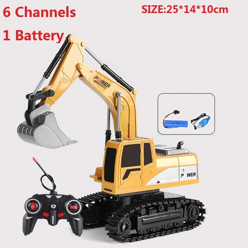 Remote-Control Excavator Toy